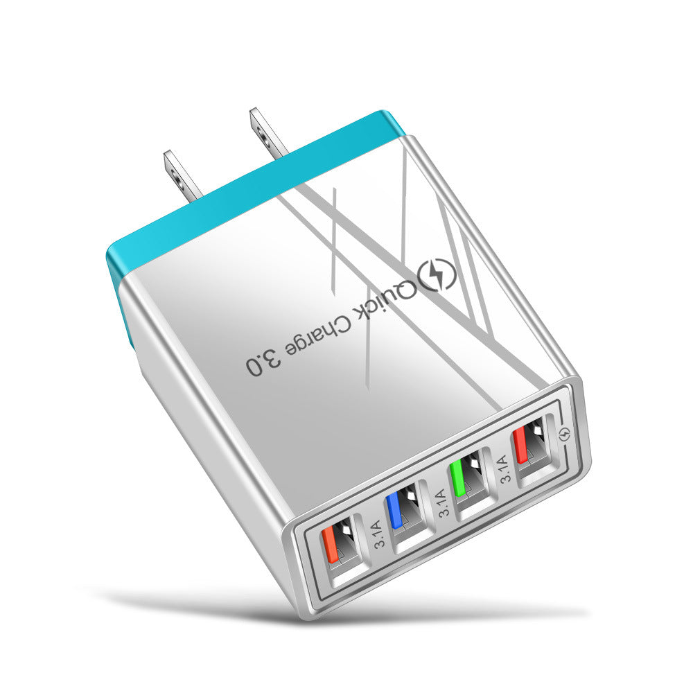 4-Port USB Quick Charger with Quick Charge 3.0