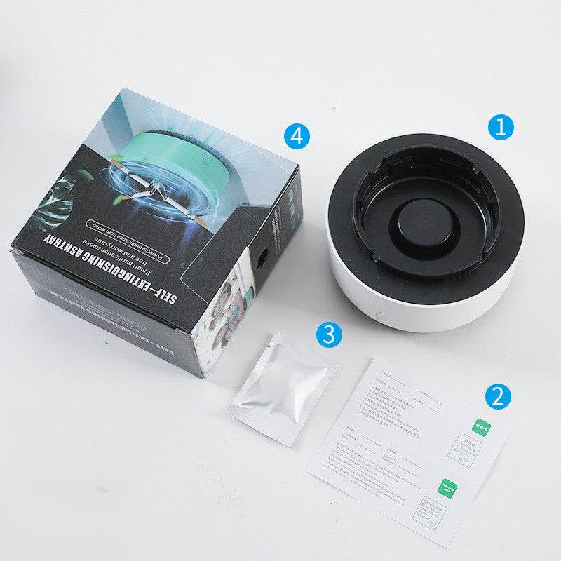 Portable Automatic Anion Air Purifying Ashtray for Car