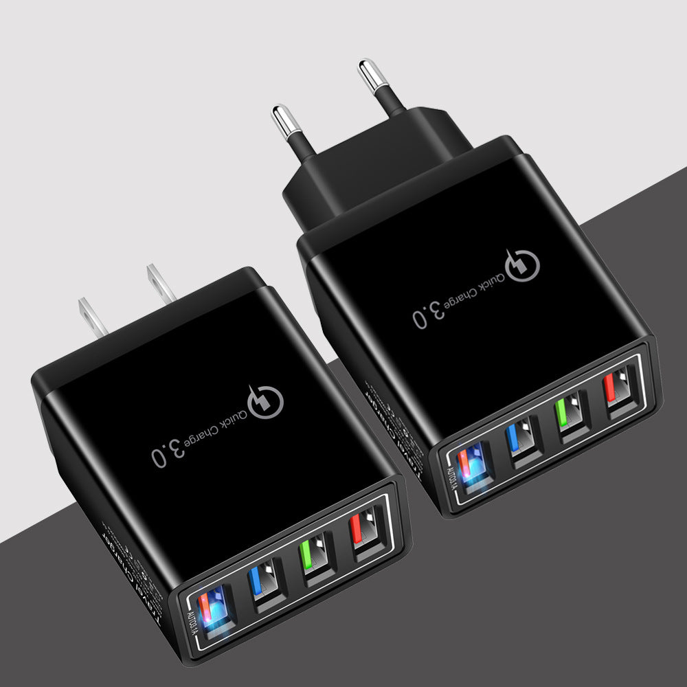 4-Port USB Quick Charger with Quick Charge 3.0