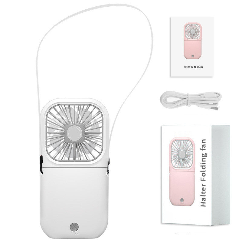 Hands-Free Neck Fan with USB Rechargeable Dual Cooling Fan