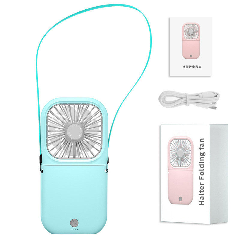 Hands-Free Neck Fan with USB Rechargeable Dual Cooling Fan