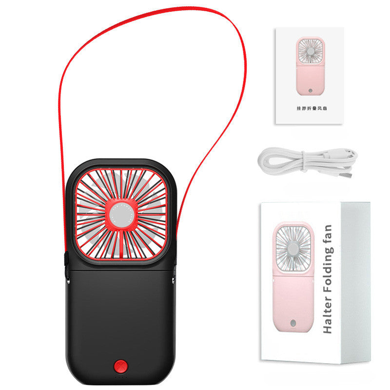 Hands-Free Neck Fan with USB Rechargeable Dual Cooling Fan