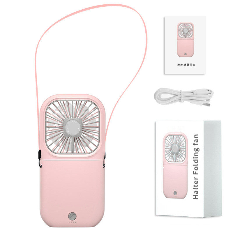 Hands-Free Neck Fan with USB Rechargeable Dual Cooling Fan