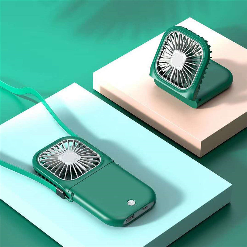 Hands-Free Neck Fan with USB Rechargeable Dual Cooling Fan