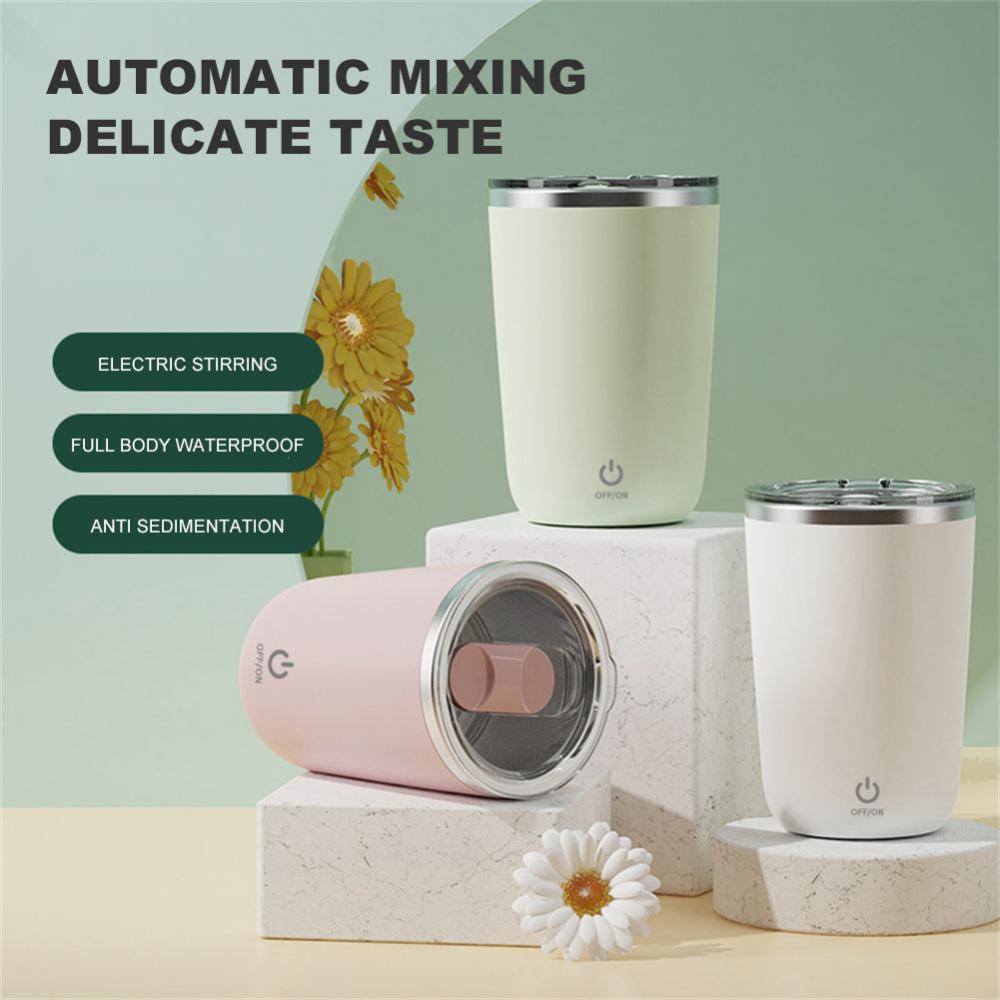 Electric Self-Stirring Mug with Magnetic Stirring for Coffee, Milk, and Juice Mixing