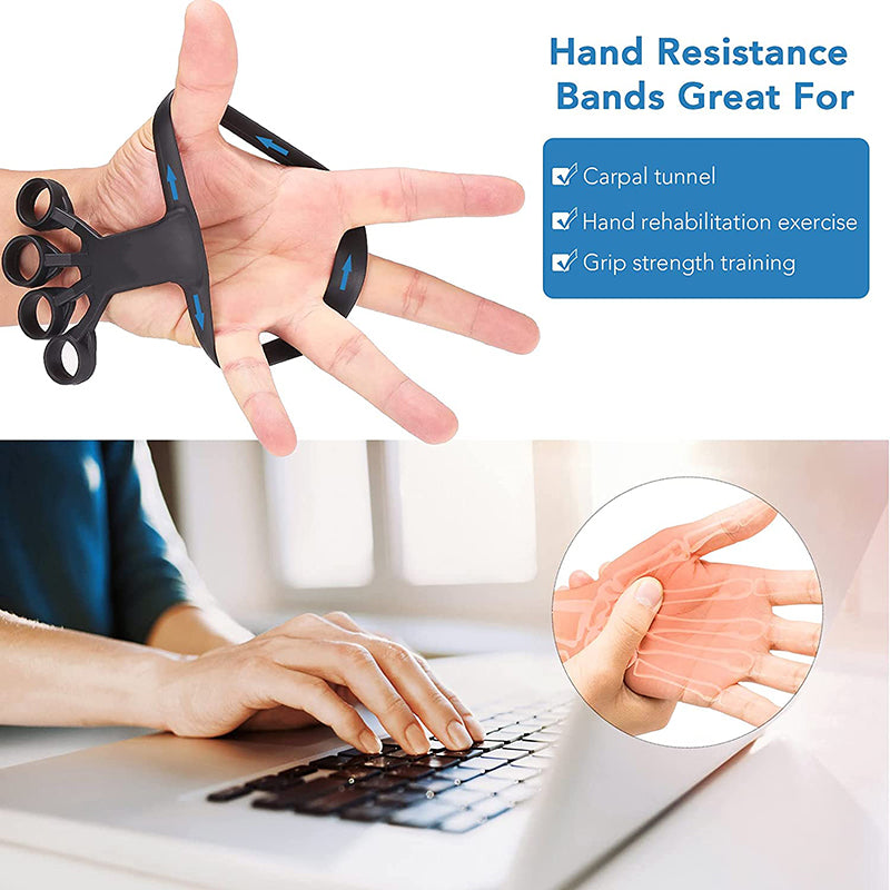 Silicone Finger Exercise Grip Trainer for Arthritis Relief and Rehabilitation