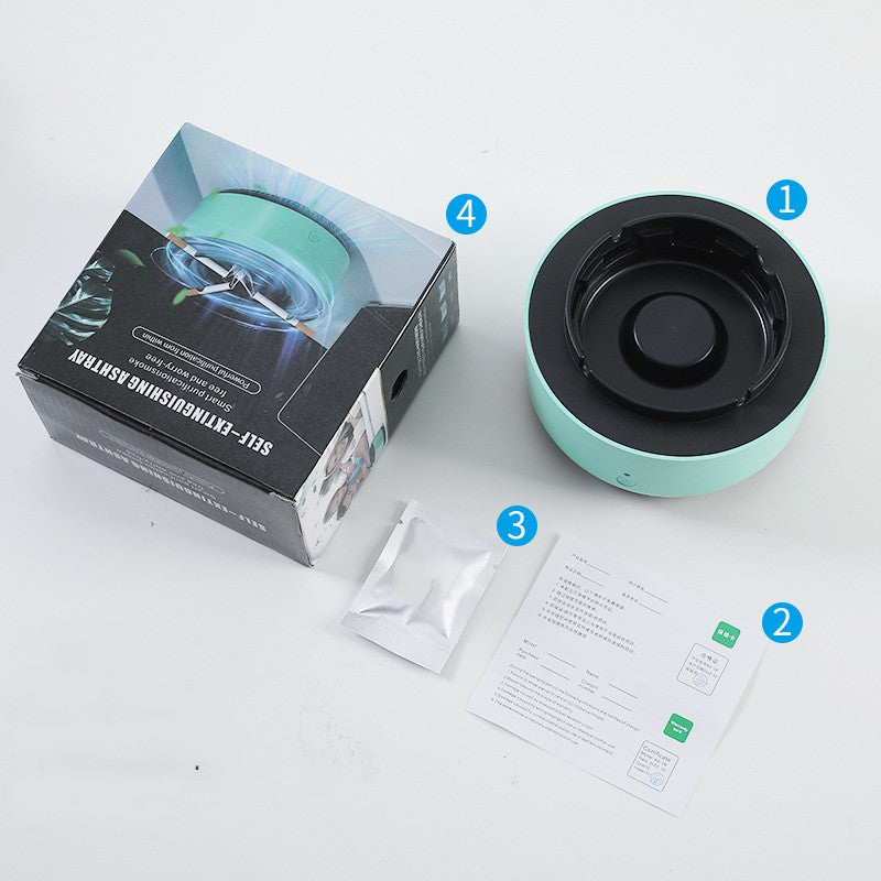 Portable Automatic Anion Air Purifying Ashtray for Car