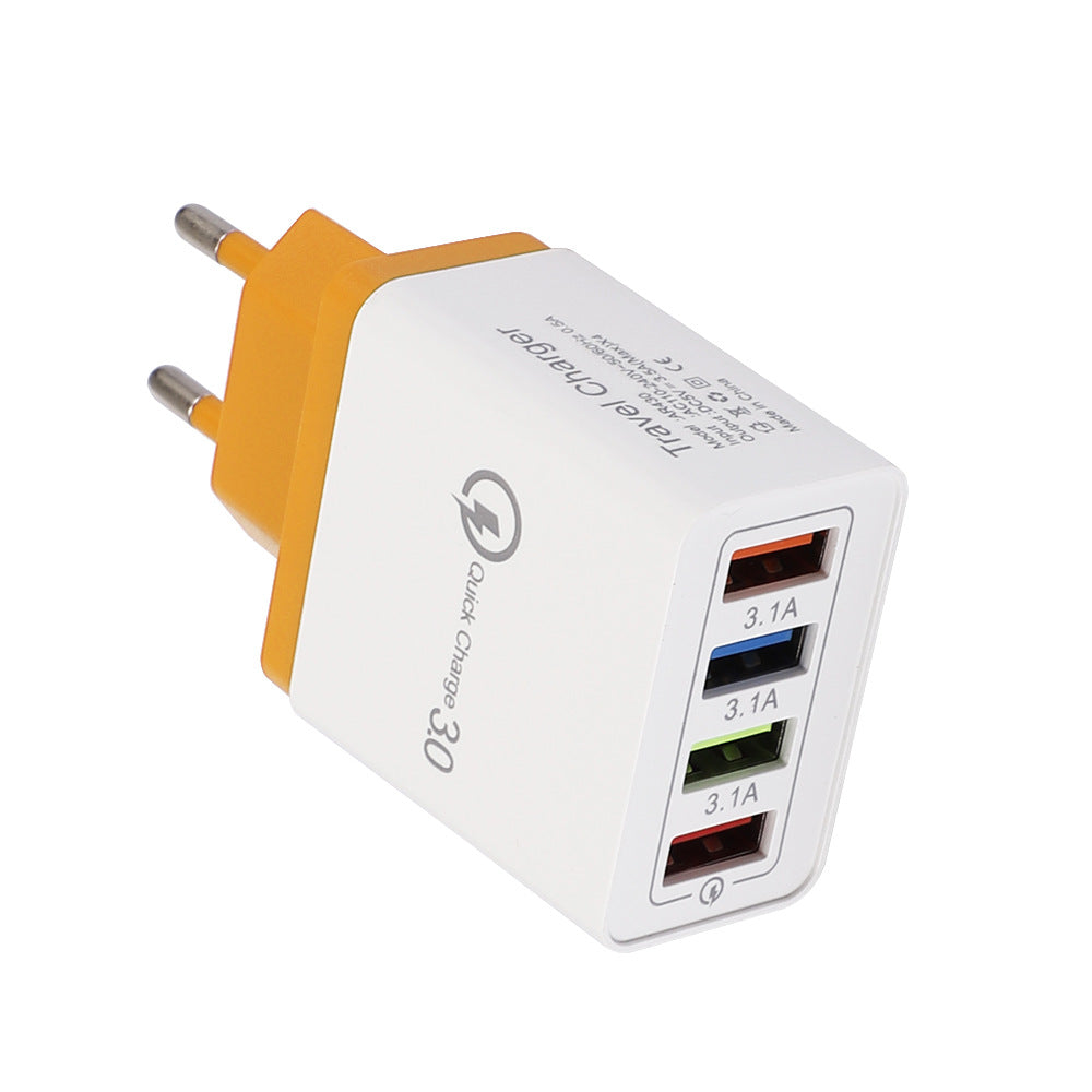 4-Port USB Quick Charger with Quick Charge 3.0