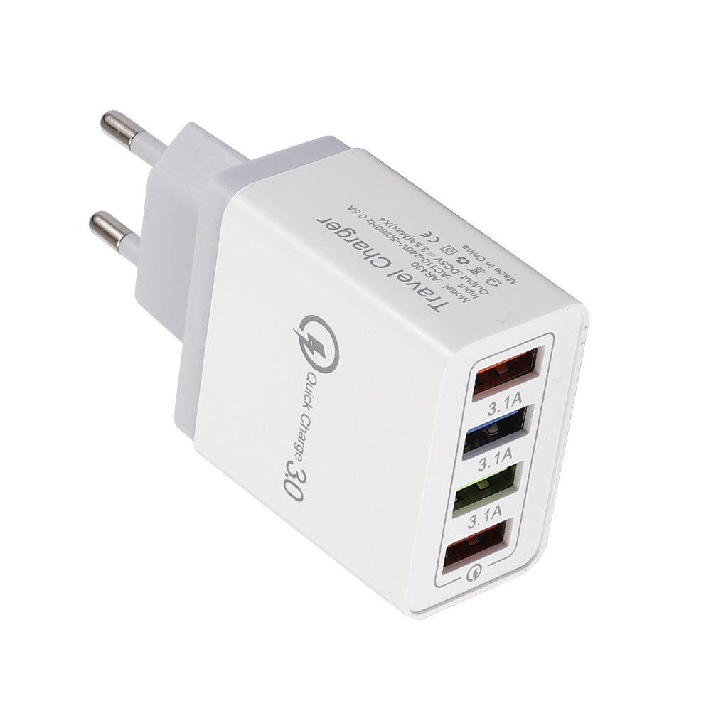 4-Port USB Quick Charger with Quick Charge 3.0