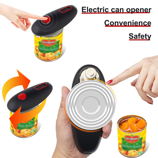 Electric Automatic Can Opener and Bottle Opener with One-Touch Function