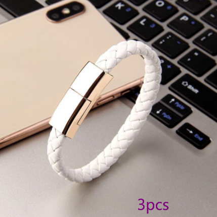 Bracelet Charger USB Cable for iPhone and USB-C Phones