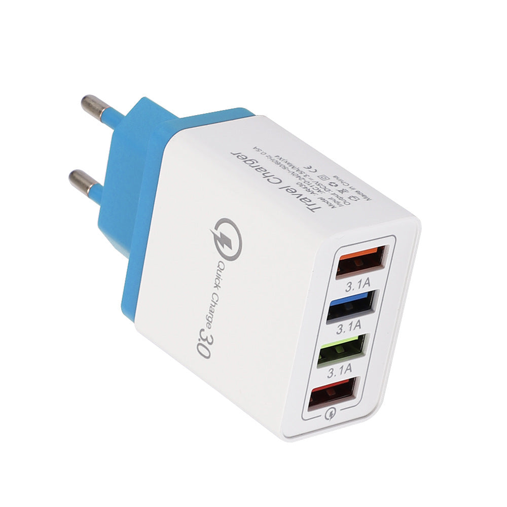 4-Port USB Quick Charger with Quick Charge 3.0