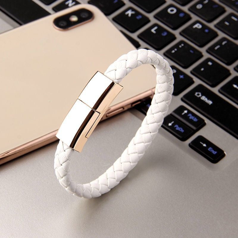 Bracelet Charger USB Cable for iPhone and USB-C Phones