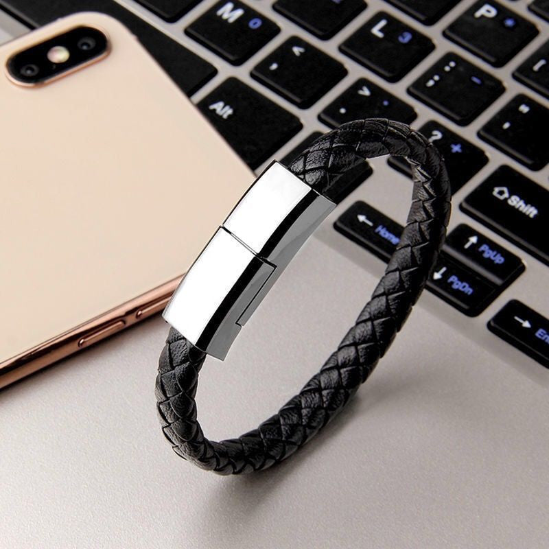 Bracelet Charger USB Cable for iPhone and USB-C Phones