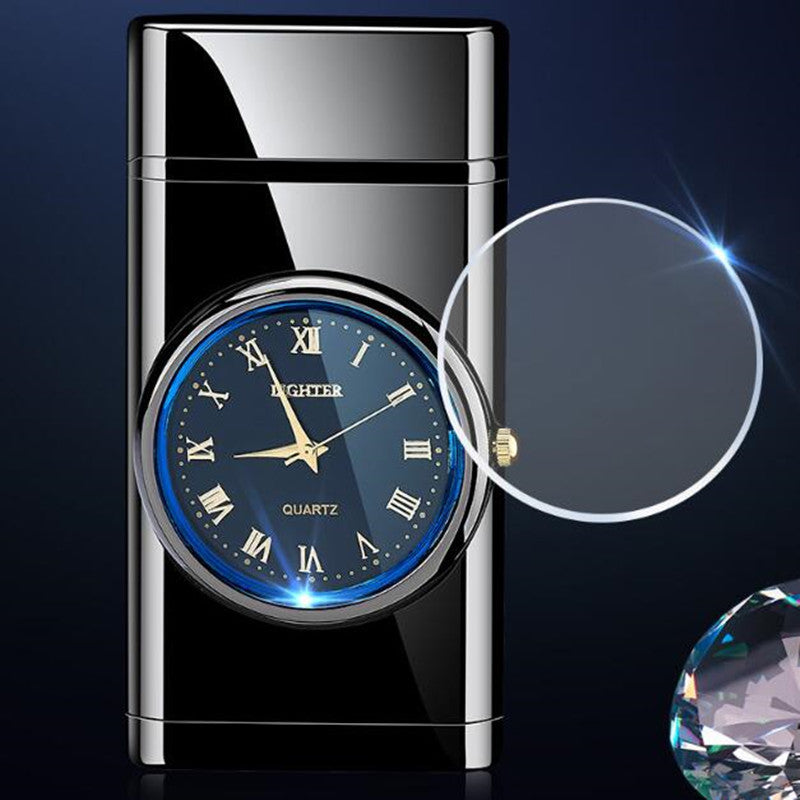 Multifunctional Electronic Watch with Cigarette Lighter and LED Flashing Lamp