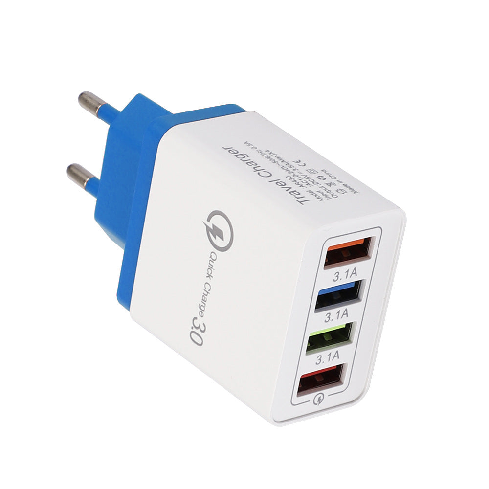 4-Port USB Quick Charger with Quick Charge 3.0