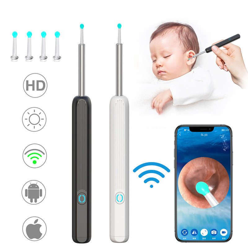 NE3 Wireless Ear Cleaner with Camera and LED Light for Ear Wax Removal