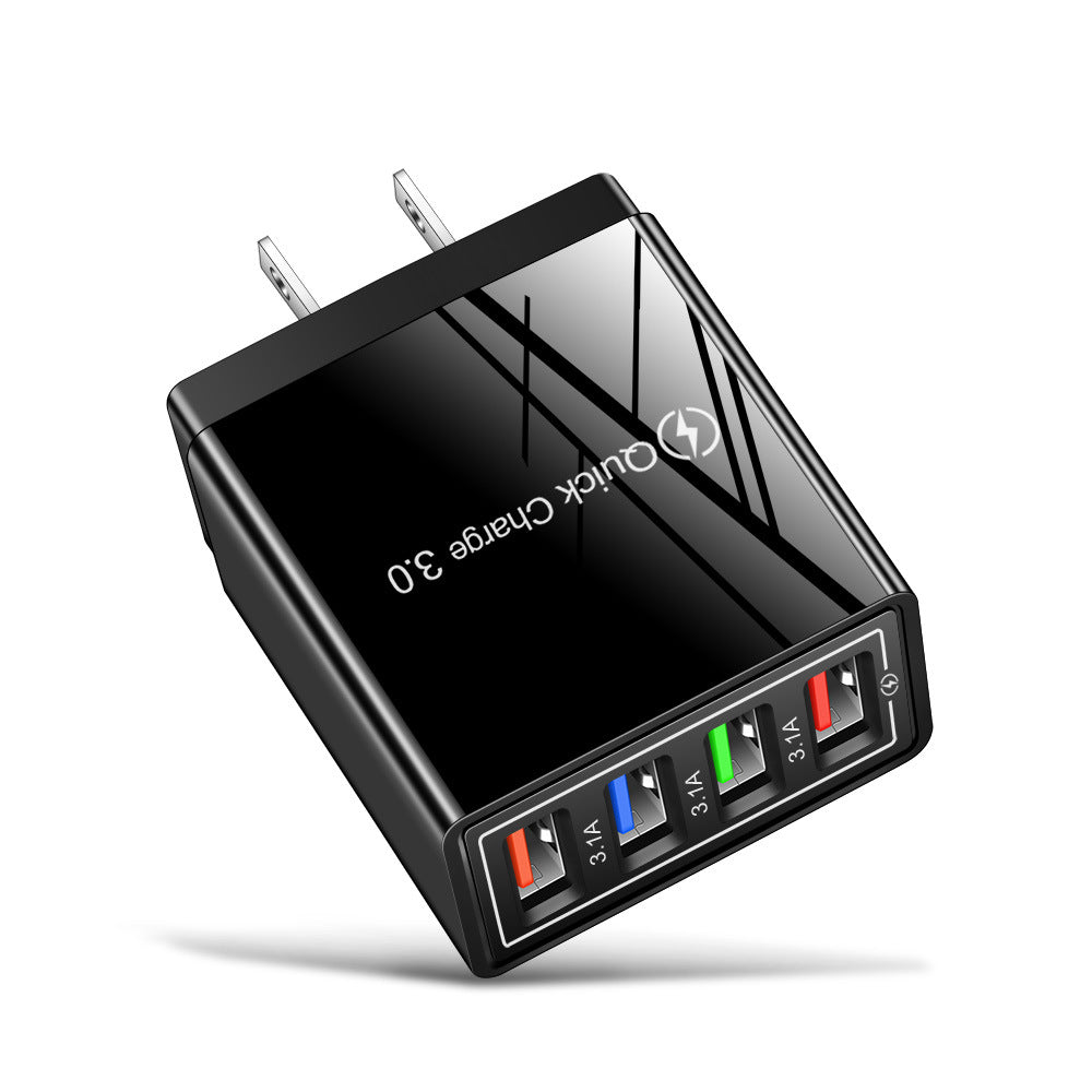 4-Port USB Quick Charger with Quick Charge 3.0