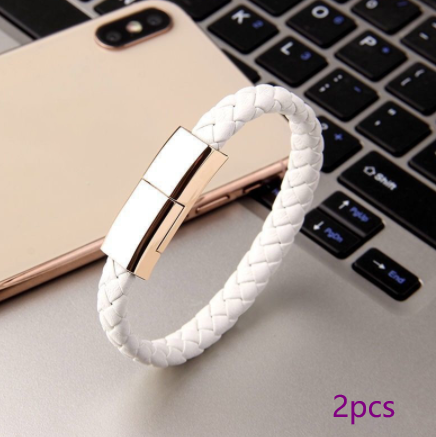 Bracelet Charger USB Cable for iPhone and USB-C Phones