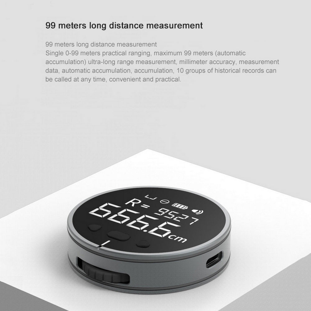 High Precision Electronic Distance Measuring Ruler with Digital LCD Display