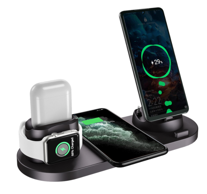 6-in-1 Fast Wireless Charging Dock for iPhone and Watch