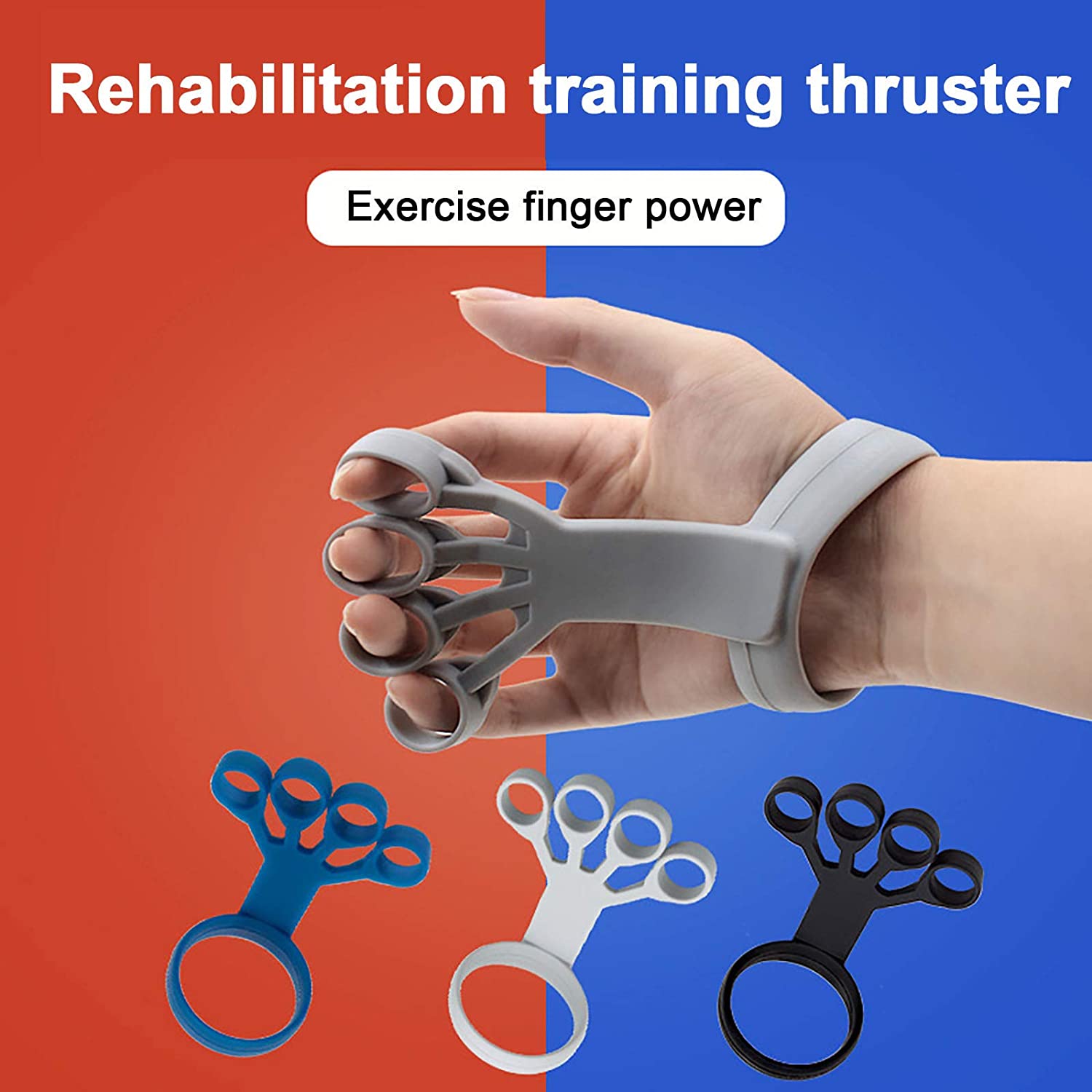 Silicone Finger Exercise Grip Trainer for Arthritis Relief and Rehabilitation