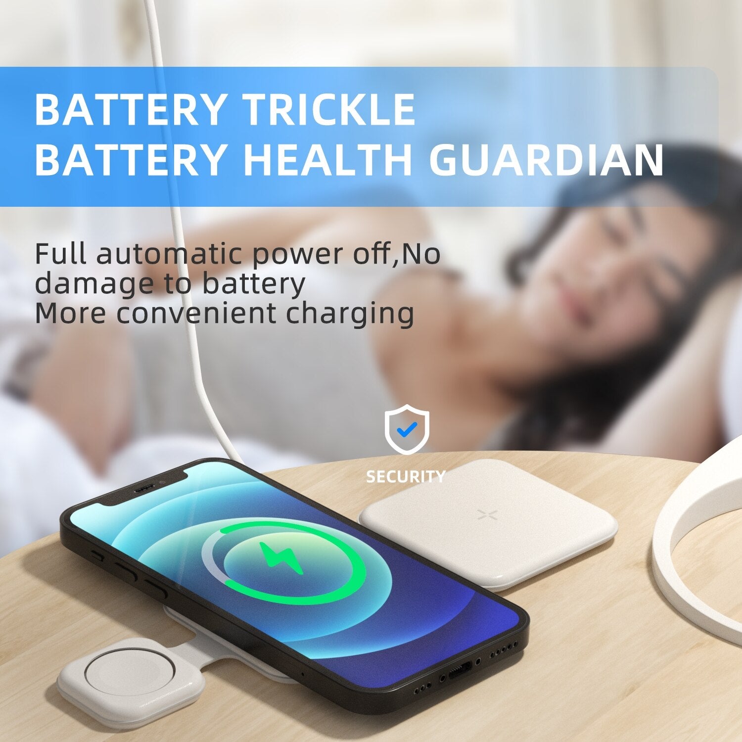 Magnetic Foldable 3-in-1 Wireless Charger for Multi-Device Charging