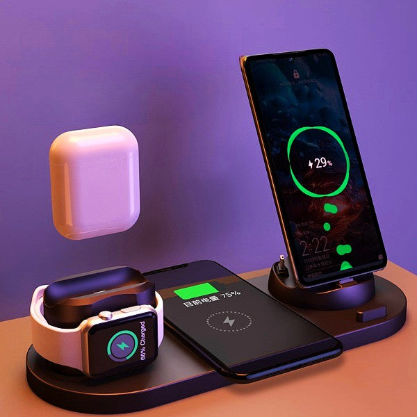 6-in-1 Fast Wireless Charging Dock for iPhone and Watch